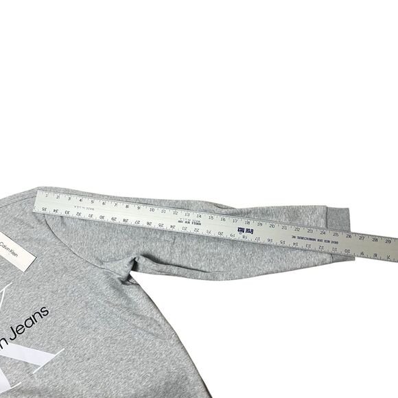 Calvin Klein Sweatshirt Mens XL Grey Long Sleeve Casual Crewneck Streetwear - Picture 8 of 12